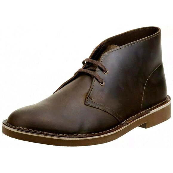 Brand New! Clarks Bushacre 2 Chukka Boots, Beeswax Leather, Mens Size 7.5 - Picture 1 of 9